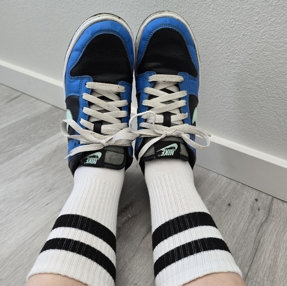 Nike | Dunk Low SE Crater blue black sporty streetwear sneakers | WMS 7.5 - Picture 6 of 13